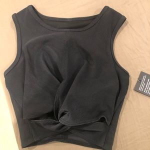 A yoga crop top